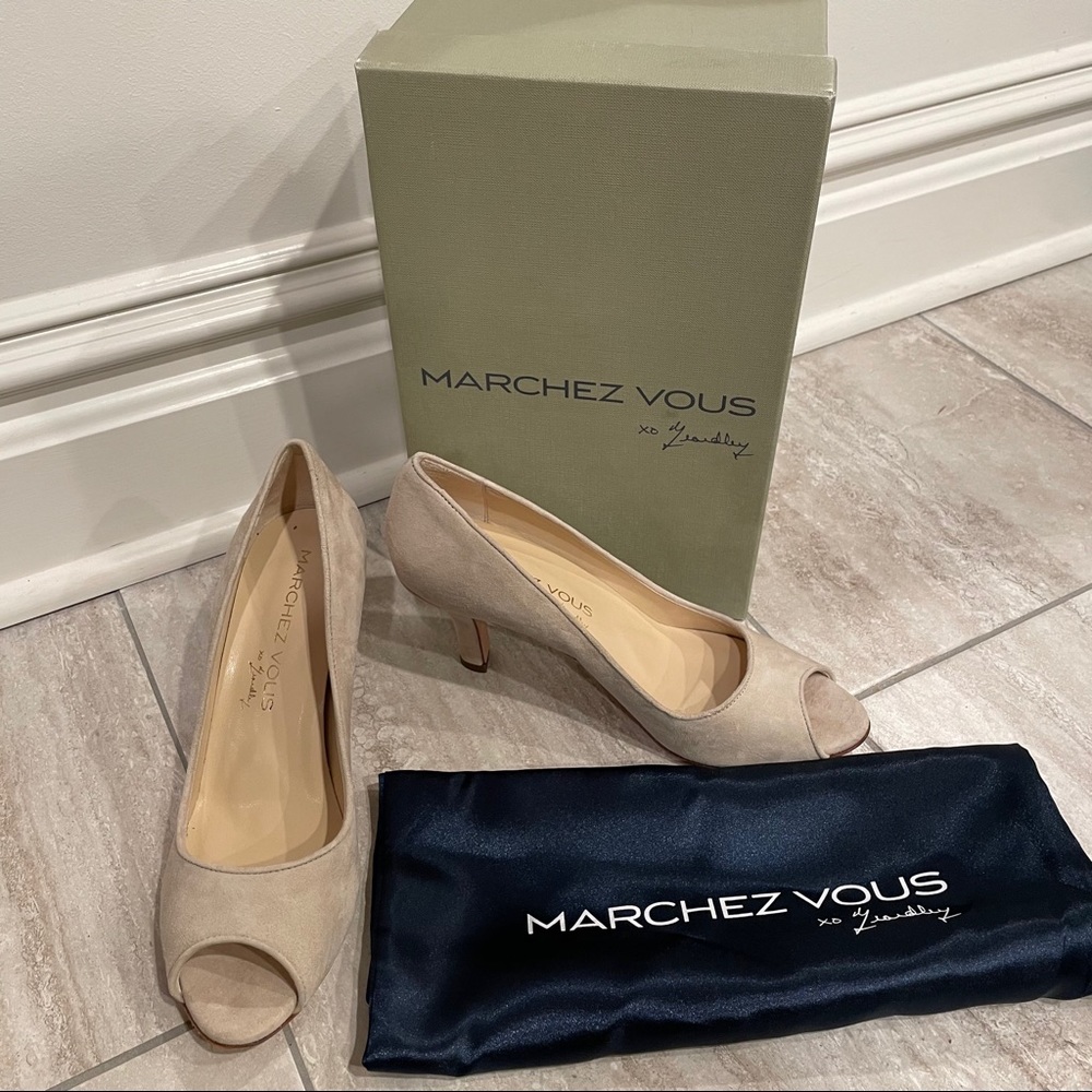 marchez vous zoe peep toe heels